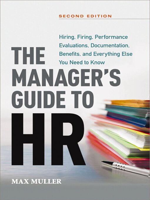 Title details for The Manager's Guide to HR by Max Muller - Available